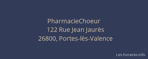PharmacieChoeur