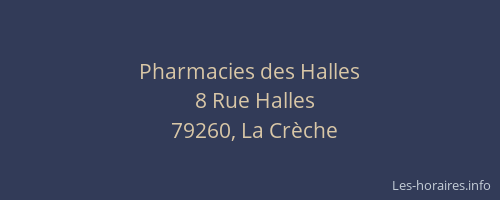 Pharmacies des Halles