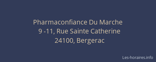 Pharmaconfiance Du Marche