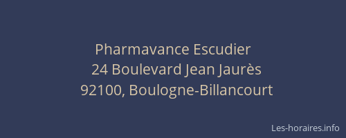 Pharmavance Escudier
