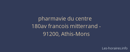 pharmavie du centre