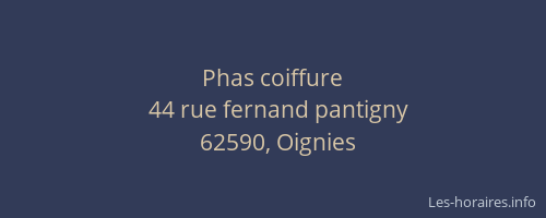 Phas coiffure
