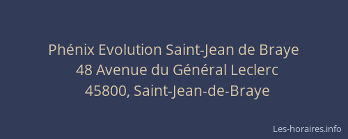 Phénix Evolution Saint-Jean de Braye