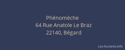 Ph&eacute;nom&egrave;che