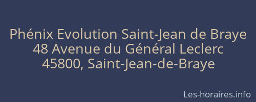 Phénix Evolution Saint-Jean de Braye