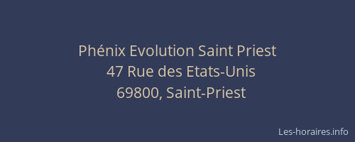 Phénix Evolution Saint Priest
