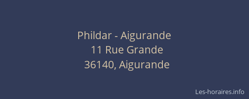Phildar - Aigurande