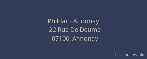 Phildar - Annonay