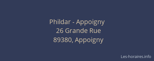 Phildar - Appoigny
