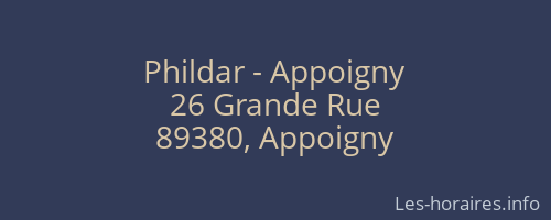 Phildar - Appoigny