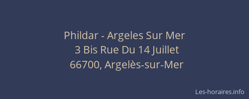 Phildar - Argeles Sur Mer