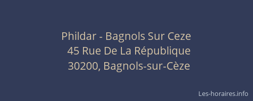 Phildar - Bagnols Sur Ceze