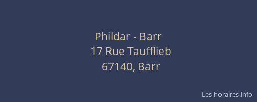 Phildar - Barr