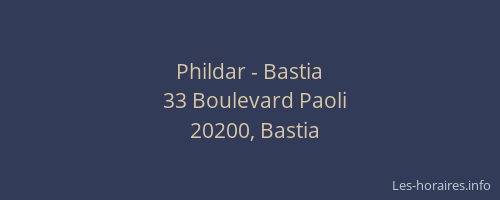 Phildar - Bastia
