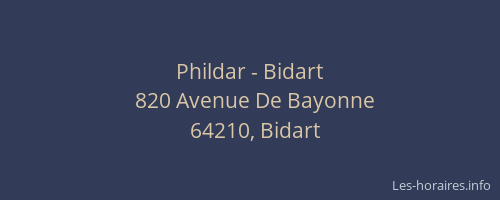 Phildar - Bidart