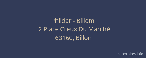 Phildar - Billom