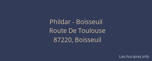 Phildar - Boisseuil