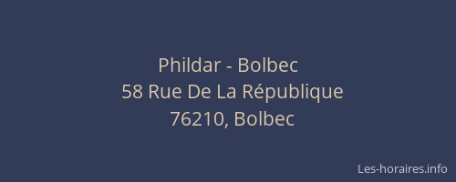 Phildar - Bolbec