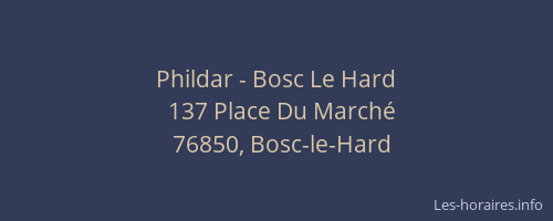Phildar - Bosc Le Hard