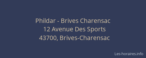 Phildar - Brives Charensac