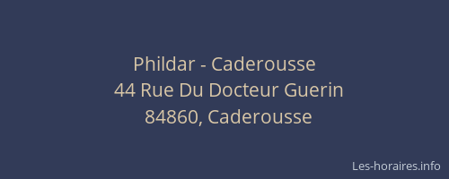 Phildar - Caderousse