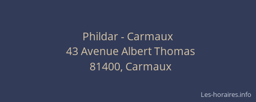 Phildar - Carmaux