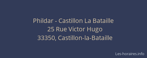 Phildar - Castillon La Bataille