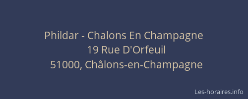 Phildar - Chalons En Champagne