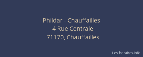 Phildar - Chauffailles