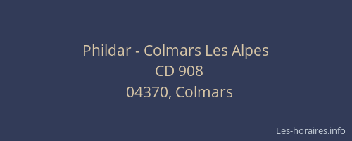 Phildar - Colmars Les Alpes
