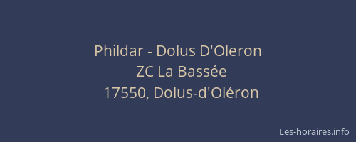 Phildar - Dolus D'Oleron