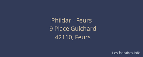 Phildar - Feurs
