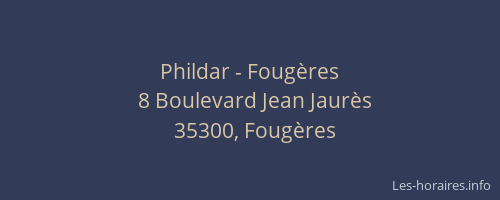 Phildar - Fougères
