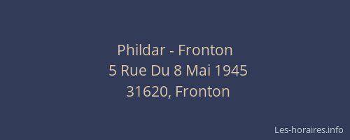 Phildar - Fronton