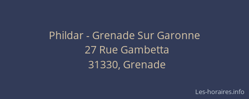 Phildar - Grenade Sur Garonne