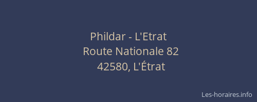 Phildar - L'Etrat