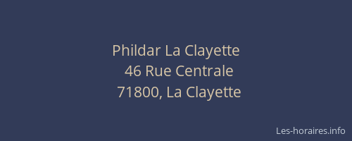 Phildar La Clayette