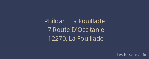 Phildar - La Fouillade