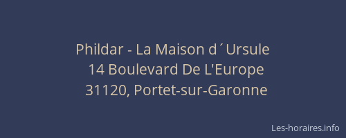 Phildar - La Maison d´Ursule