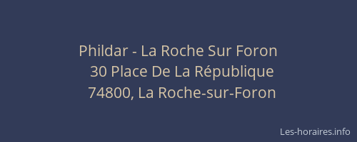 Phildar - La Roche Sur Foron