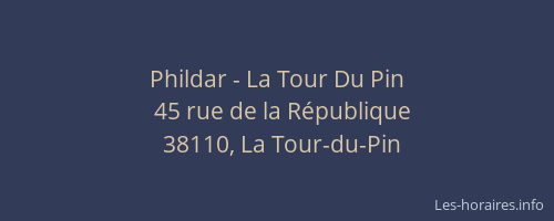 Phildar - La Tour Du Pin