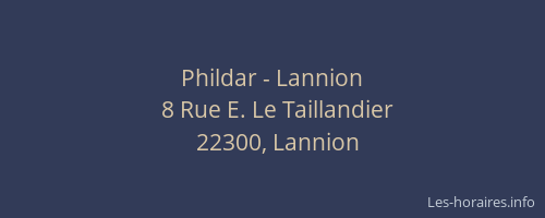 Phildar - Lannion