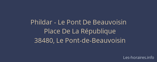 Phildar - Le Pont De Beauvoisin