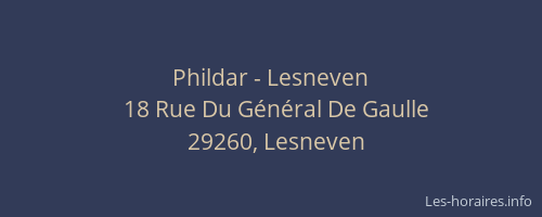 Phildar - Lesneven