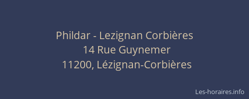 Phildar - Lezignan Corbi&egrave;res