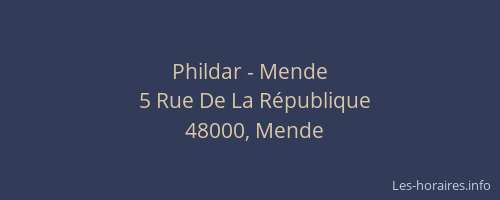 Phildar - Mende
