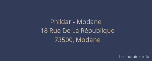 Phildar - Modane