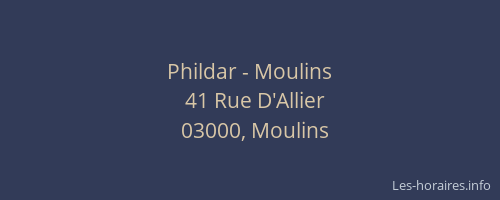 Phildar - Moulins
