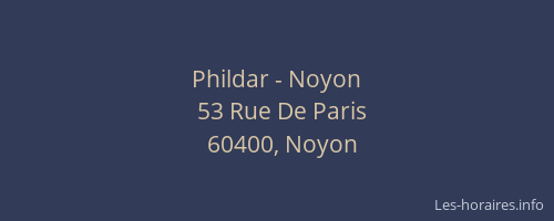 Phildar - Noyon