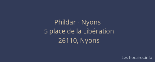 Phildar - Nyons